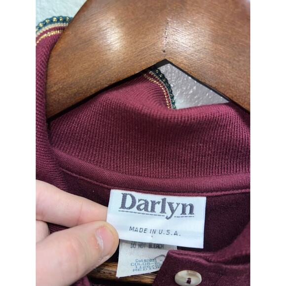 Vintage Golf Polo Shirt Golfing Daylyn USA Made Short Sleeve Red Tee Medium - Picture 4 of 9